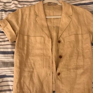 Everlane linen button down shirt